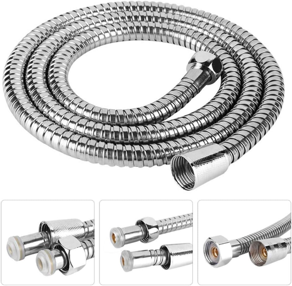 Junhouse Stainless Steel Replacement Shower Hose Flexible Hose Anti-Kink