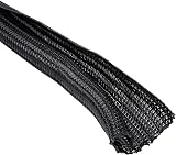 Amazon Basics Cable Tidy Tube 3m Black Organiser Cord Management 12-20mm view 5