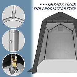 COVERONICS 6' x 7' Outdoor Storage Shed - Heavy
