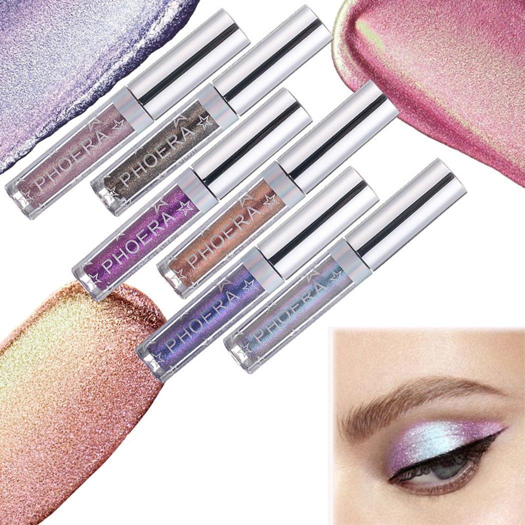 Caeasar Glitter Liquid Eyeshadow, Single Color Liquid Eye Shadow, Shimmer Liquid Eyeshadow, Eye Makeup Liquid Eyeshadows
