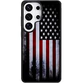 QGX Magnetic for Samsung Galaxy S26 Ultra Case American Flag Pattern | Compatible with MagSafe, Anti-Scratch Back, Non-Slip Grip, Shockproof Protection, Slim Cover