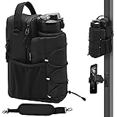 Magnetic Gym Bag with Magnetic Phone Holder, Fitness Bag Kit Includes Large-Capacity Water Bottle Sling Bag, and a Portable Magnet Phone Mount, Gym Accessories for Men and Women, Gym Gifts for Men