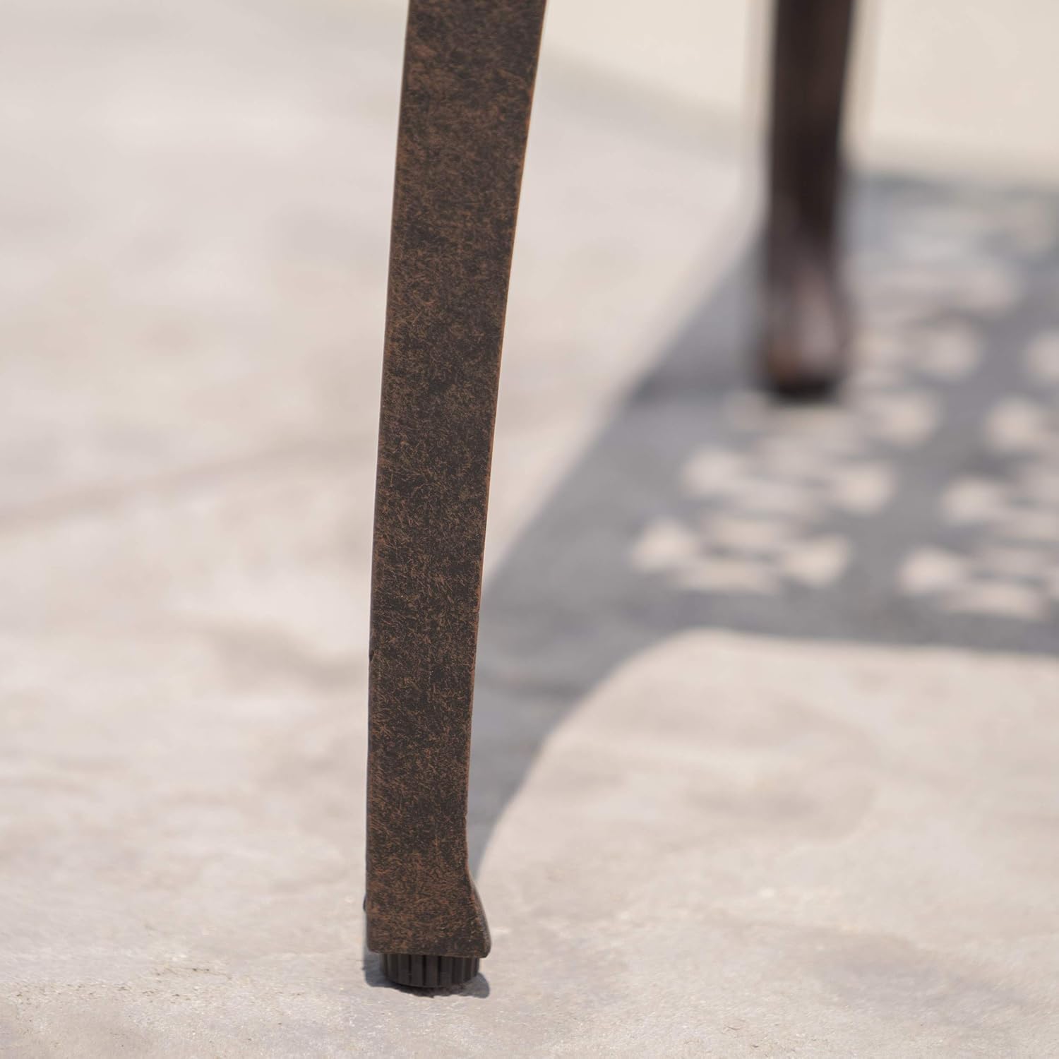 Christopher Knight Home Kai Outdoor 18" Cast Aluminum Side Table, Bronze Finished : Garden & Outdoor