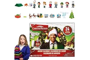 ENTTGO 2024 Christmas Vacation Advent Calendar, 24 Day National Lampoon’s Christmas Vacation Advent Calendar, National Lampoon Advent Calendar 24 Days Christmas Countdown Calendar with Collectible Dolls for Kids Adults (1 PCS)
