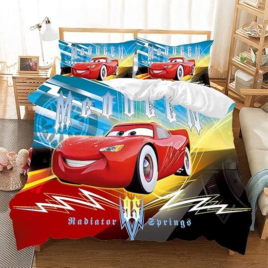 lightning mcqueen bed cover