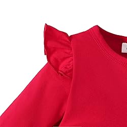 SOBOWO Infant Red Dress Baby Dress Red Baby Girl