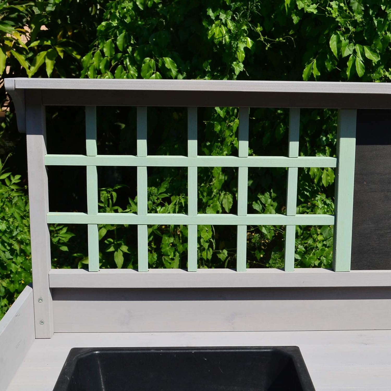 HOMCOM Mesa de Jardinería Cultivo Mesa Exterior para Macetas Mesa ...