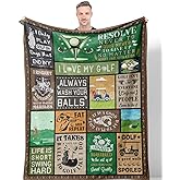 Hocgiwd Golf Gifts for Men, Golf Gifts for Men Unique, Funny Golfing Gift, Cool Golfing Gift Idea for Golfers, Golfer Birthday Present Blanket 60” x 50”