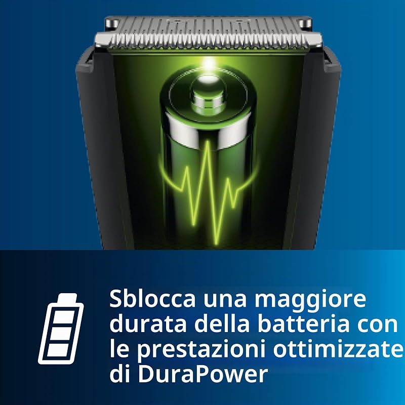 Hair Clipper Serie 7000 Regolacapelli Con Tecnologia Trim-N-Flow Pro, Modello Hc7650/15, Argento Nero