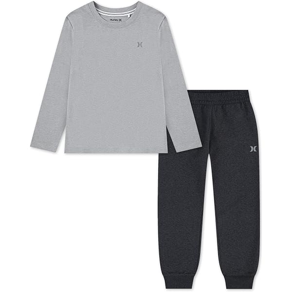 Hurley Long Sleeve Soft Basic Cloud Slub - Maglietta Bambino E Ragazzi Con Cappuccio Morbido