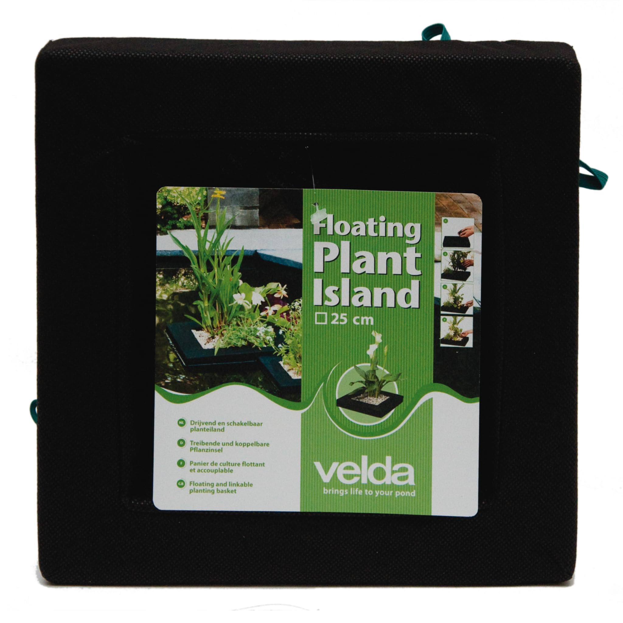 Velda 127579 Square 35 Centimetre Floating Plant Island for the Pond