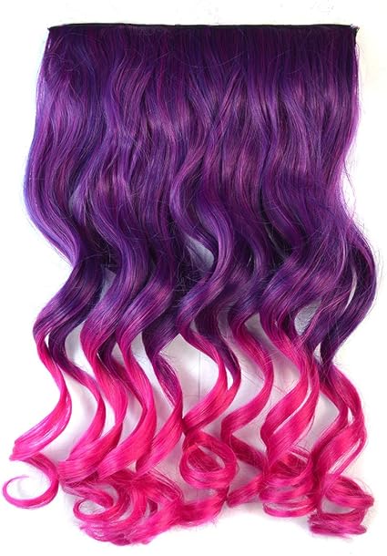 Amazon Co Jp ウィッグワンピースシームレスな髪の延長ピースの色勾配大波長いカーリングクリップタイプのヘアピース Zhangpopoqiye 家電 カメラ