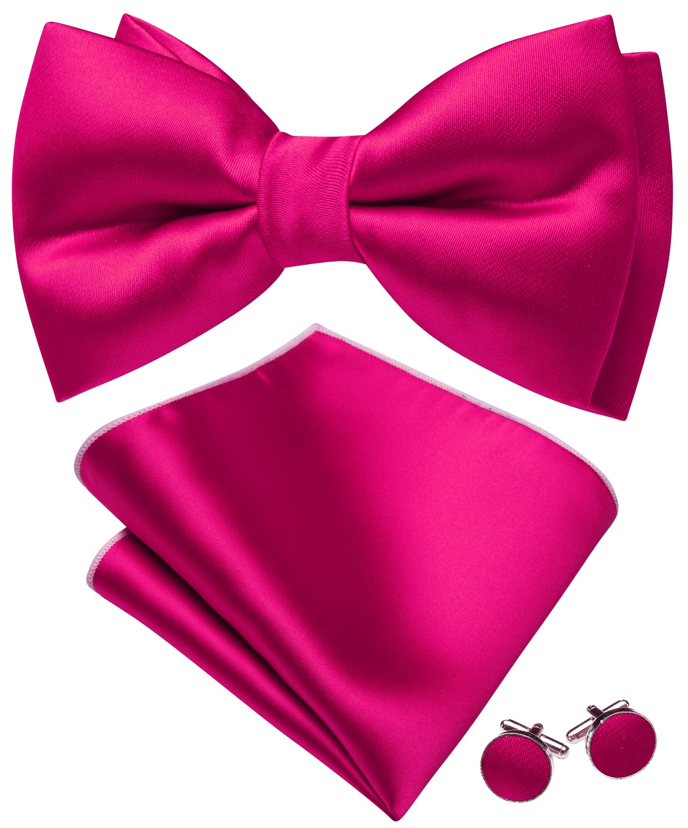 Barry.Wang Hot Pink Bow Ties for Men Pre-tied Bow