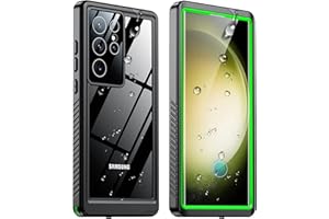 SPIDERCASE Designed for Samsung Galaxy S23 Ultra Case Waterproof,Built-in Screen Protector Full Protection Heavy Duty Shockproof Anti-Scratched Rugged Case for Galaxy S23 Ultra 5G 6.8'' 2023 Green
