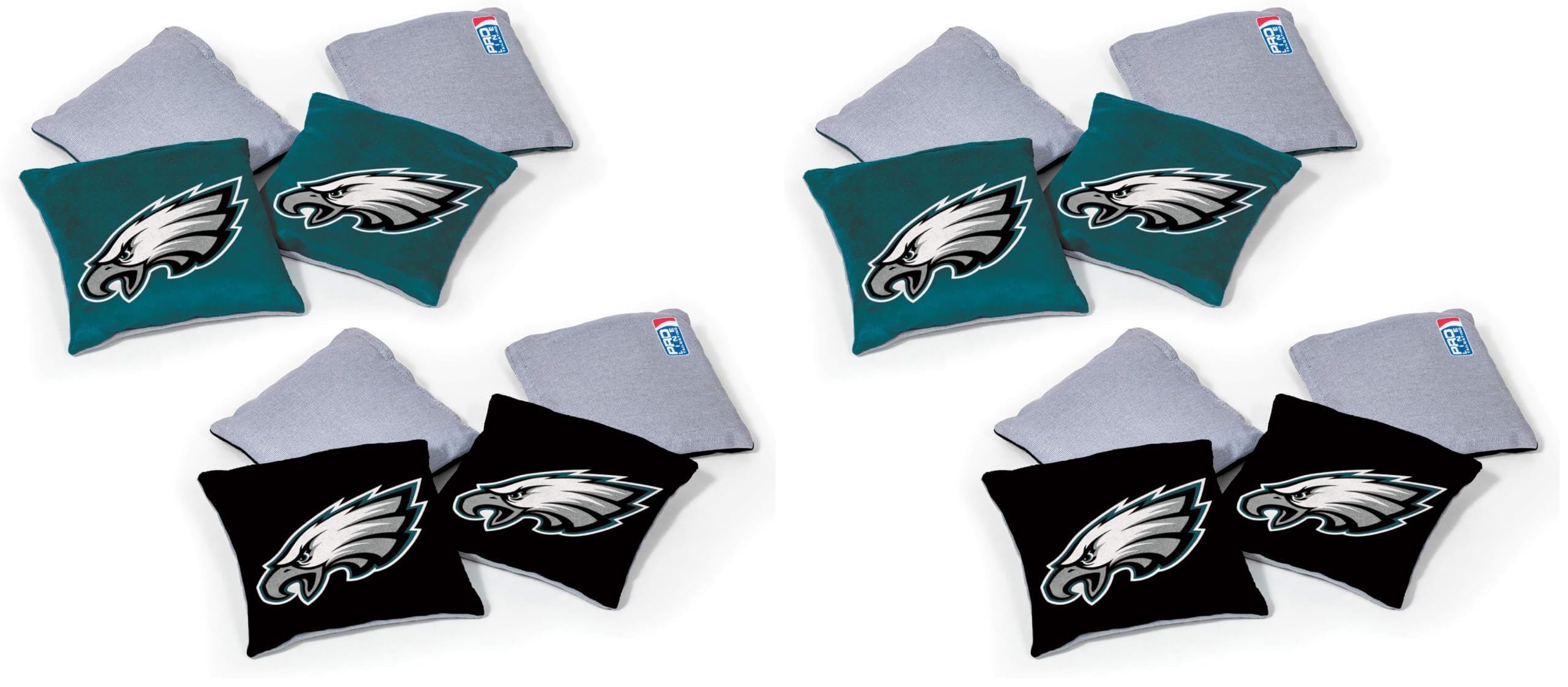 Wild Sports NFL Philadelphia Eagles 8pk Dual Sided Bean Bags, Team Color Image