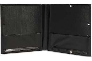 Juvale Music Sheet Folder with Elastic Band (12.6 x 13.7 in, Black)