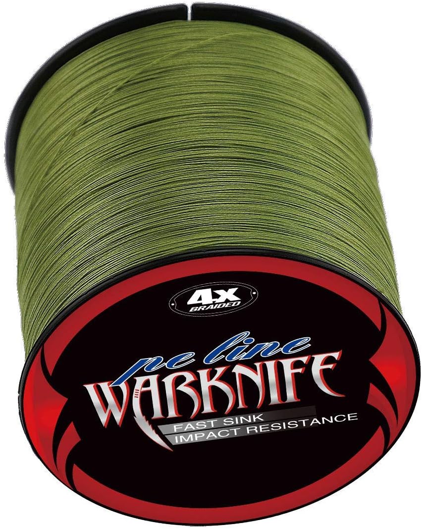 Warknife 4 Stands Super Strong Braided Fishing Line Tensile Strength 500Meters/546.8Yards 6-100LB