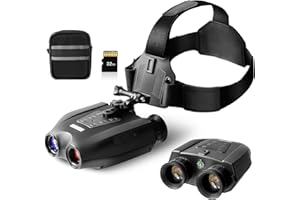 JINKEE Night Vision Goggles Head Mounted, [2024 Upgrade] 4K Night Vision Binoculars for Adults, 1312FT FHD Digital Infrared Night Vision Goggles for Helmet with 32GB SD Card