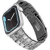 Wrangler® Silver Link Metal Band for Apple Watch®, Western Style, Fits all Apple Watch® Series and Sizes