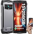 DOOGEE Smini Mini Rugged Smartphone 2024,4.5"QHD+Display,Android 13 Smartphone,256GB ROM/2TB TF Rugged Phone Unlocked,50MP AI Camera,3000mAh,IP68 Waterproof Cell Phone,Fingerprint/Face Unlock,OTG/NFC