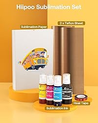 Hiipoo Sublimation Ink Set with 110 Sheet