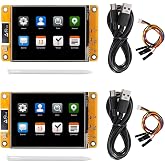 XIITIA 2pcs 2.8'' ESP32 Display Resistive Touch Screen with WiFi+BT, ILI9341 Driver 240x320 TFT LCD Screen Module for Arduino