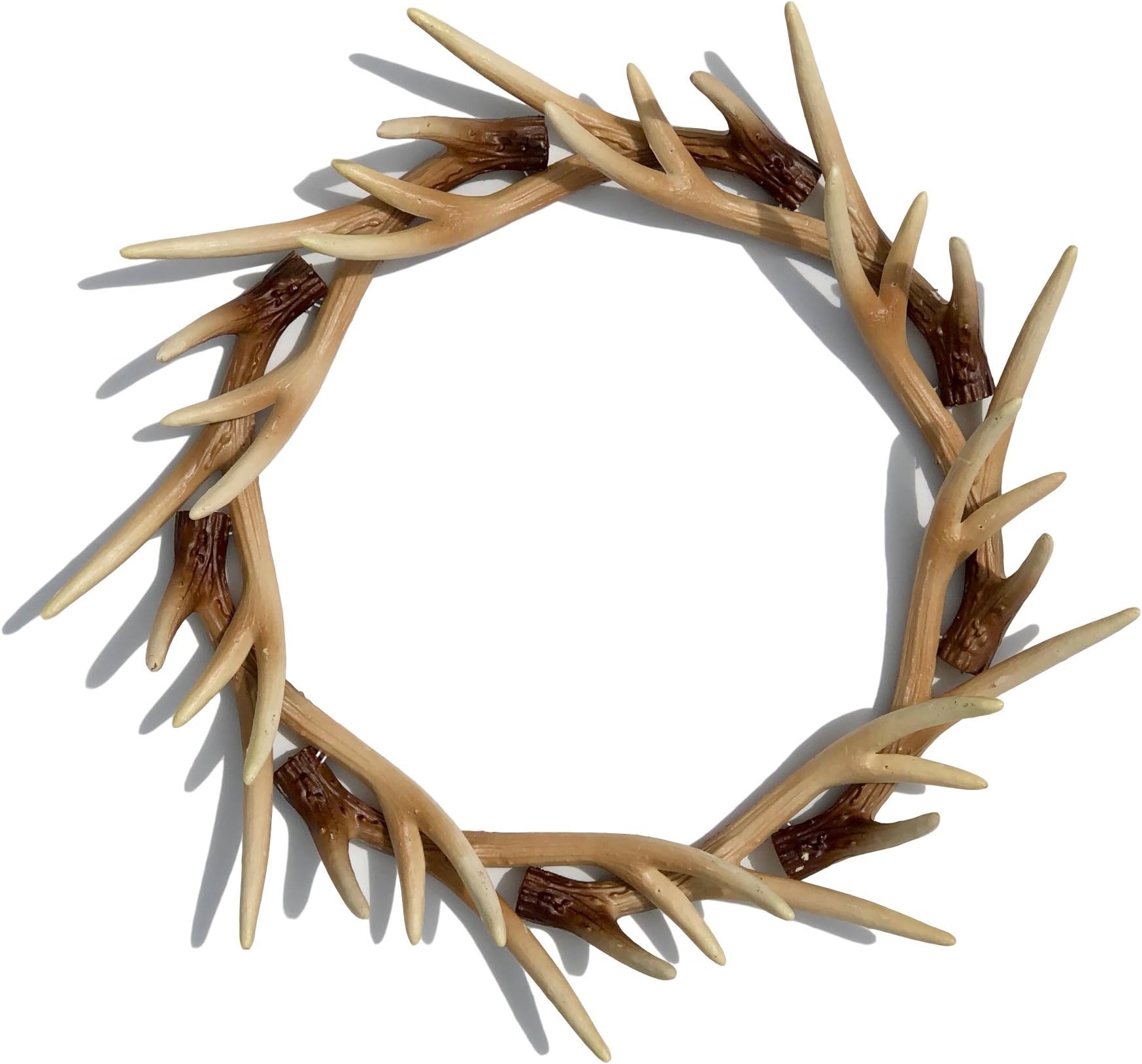 Faux Deer Antler Front Door Wreath, Faux Buckhorn Wreath, Deer Antler Decor, Farmhouse Wedding Wreath, Deer Wall Decor, Wall Hanger