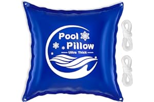 ranwin 4 x 4FT Pool Pillows for Above Ground Pools, 0.4mm Thicker PVC Winterize Pool Closing Kit, Durable Pool Cover Air Pillow Kit for Winter to Support Covers, Rope Included