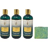 Bath & Body Works Aromatherapy Eucalyptus & Pine 3 Body Washes with a Fresh Forest Bar Soap - Full Size
