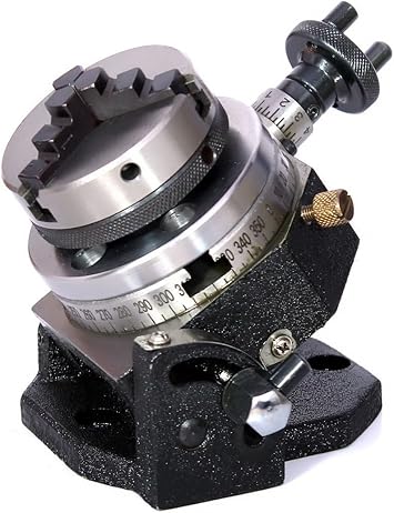 New Rotary Table Tilting 3 75mm With 50mm Lathe Chuck For Milling Machine Set Amazon Com
