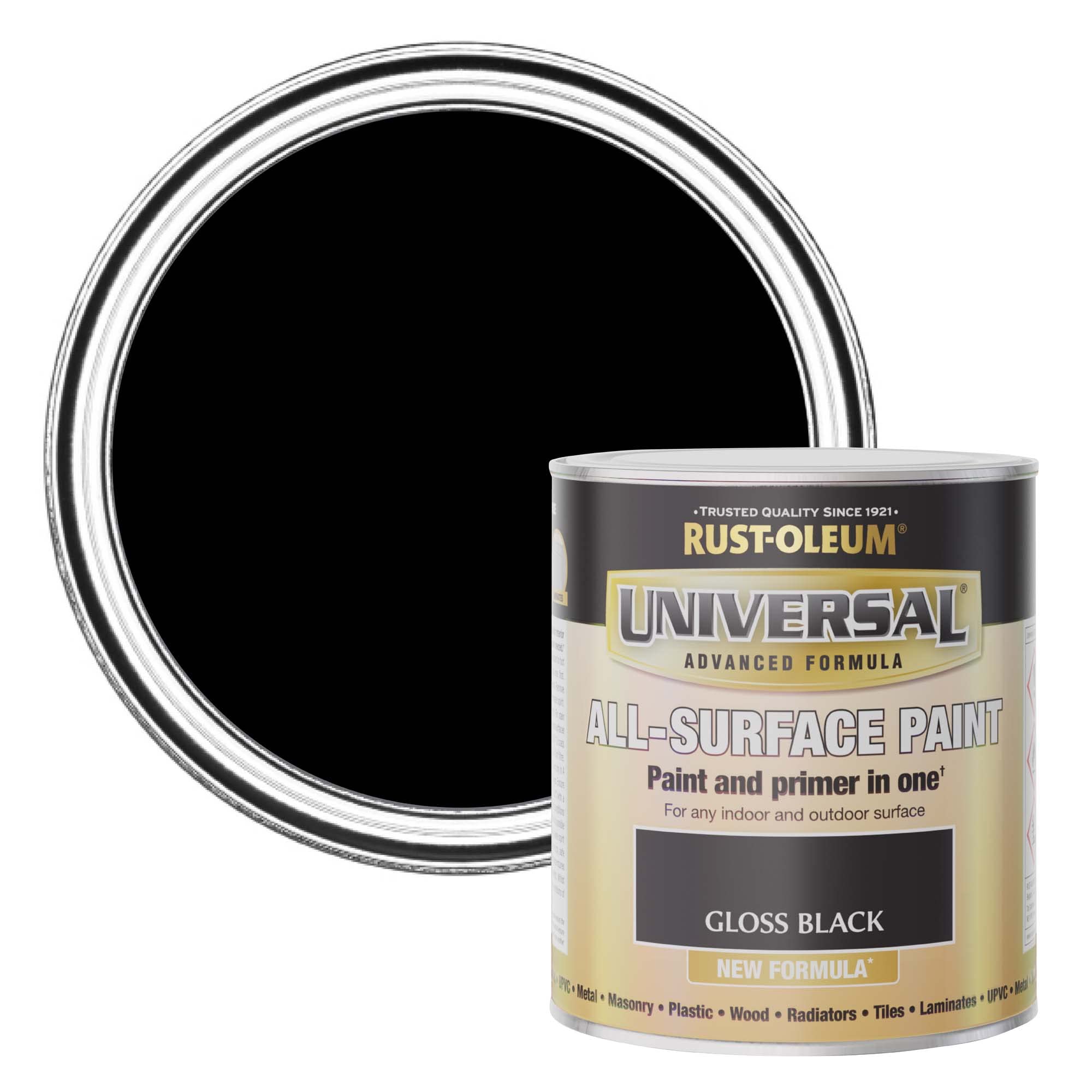 Rust-Oleum Universal Gloss Black 750ml