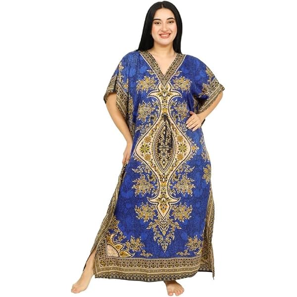 Robe Longue Caftan Maxi Bohème Femme Grande Taille - Robe Plage Couverture