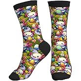 Geoocii Novelty Mid-Calf Socks Casual Crazy Funny Dress Sports Socks For Women Men Teens Gift