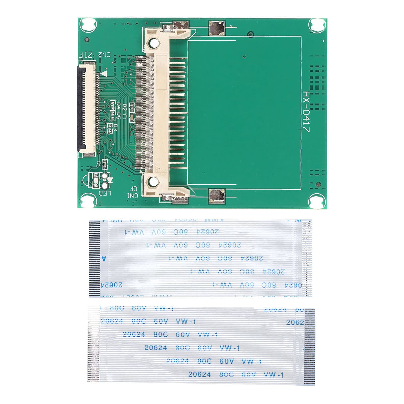 ciciglow CF to ZIF/CE Adapter Card, 50pin CF Flash Memory Card Converter with Flat Cable for 1.8in CE Hard Disk Notebooks, Game Consoles