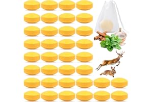 CKUKARM 36 Pack Deer Repellent Rabbit Repellent Outdoor Deer Deterrent for Plants Flower Vegetable Tree, Deer Rabbit Repeller Keep Deer Rabbit Out of Lawn Garden