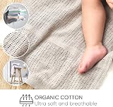 Bloomsbury Mill Cellular Baby Blankets 100% Organic Cotton Pack of 2 view 5