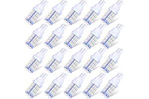 ACOHUIKE T10 921 194 168 175 LED Bulbs Cool White 20-Packs, Super Bright 3014 42-SMD Replacement 12 Volt RV Camper Trailer Boat Trunk Interior Dome Map License Lights, Backup Reverse Lights