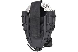 JVBTO Handcuff Holster, Open Top Handcuff Case, Law Enforcement Cuff Pouch, Law Enforcement Cuff Holder. Fit S&W Handcuff/Hinged Handcuff/Other Handcuff (1 Pcs)