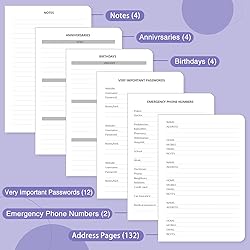 Address Book with Alphabetical Tabs, Hardcover