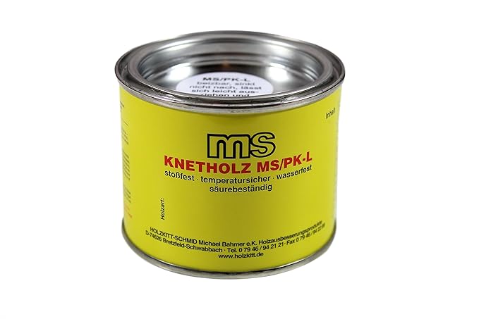 Holzkitt - Knetholz - Reparaturholz schleifbar & lackierbar MS/PK-L 100gr (verschiedene Farben) (Eiche Hell)