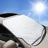 BEEWAY Car Windshield Cover Heavy Duty 4-Layer Snow Ice UV Dust Protection view 1