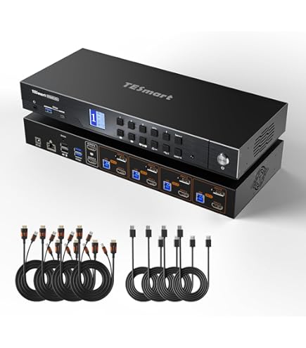TESmart KVM Switch 4入力1出力 4K対応 TESmart KVM Switch 4入力1出力 4K対応 Amazon.co.jp: TESmart KVM