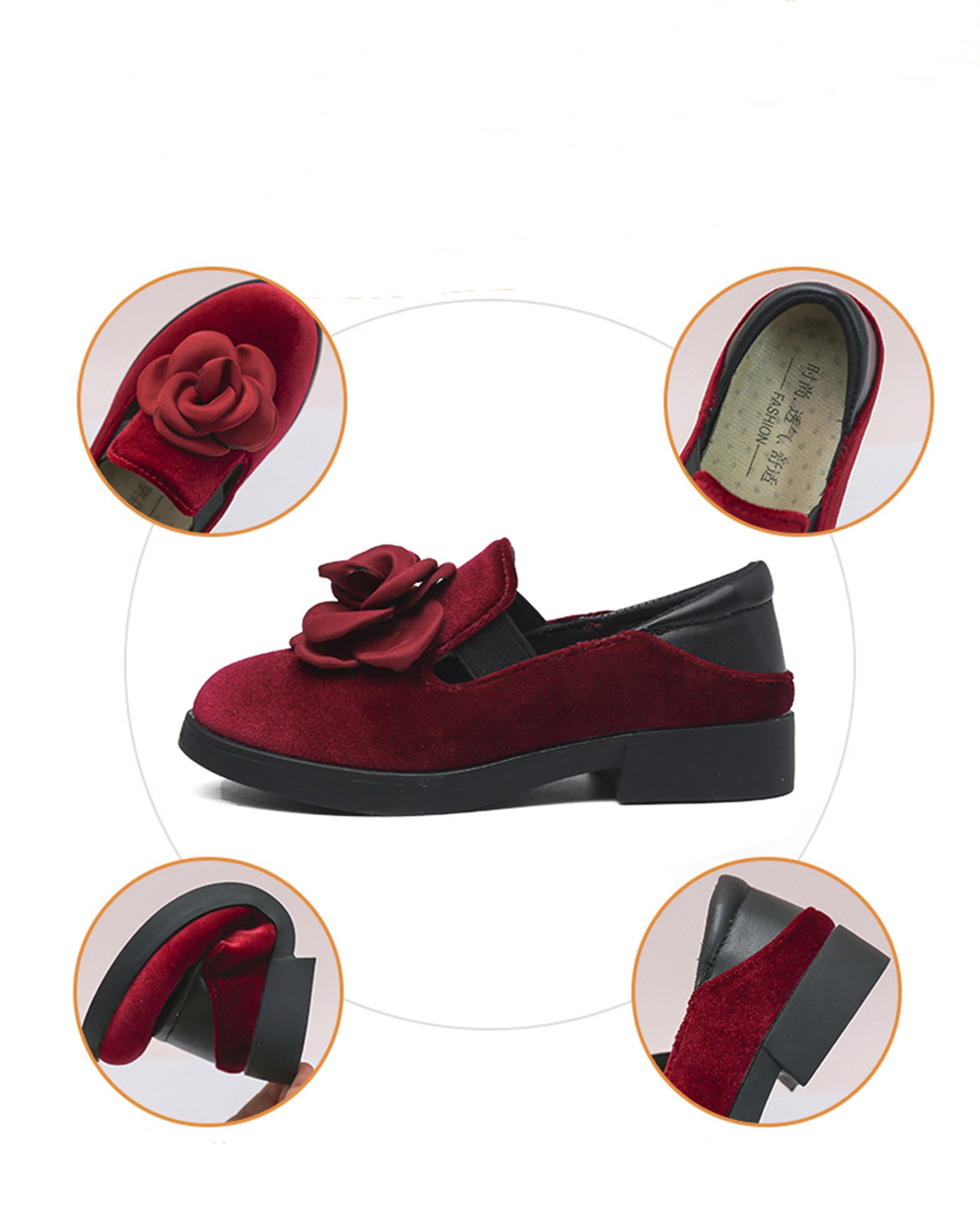 Kikiz Girls Dress Faux Suede Mary Jane Ballet Ballerina Flat Slip On Boat Shoes