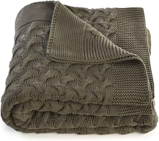 Amazon Com Soft 100 Cotton Throw Blanket For Couch Sofa Bed