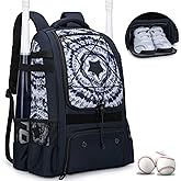 KAVIGOR Baseball Bag for Youth | Softball Backpack 50L Large Capacity with Shoe Compartment and 4 Bat Holders | Nova Flare Series