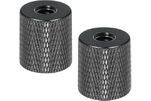 PATIKIL Tripod Screw Adapter 1/4" Female to 1/4" Female, 2 Pcs Tripod Nut Connectors Camera Mount Screw Camera Double Head Co