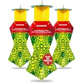 Catchmaster Japanese Beetle Traps 3 Pack, Outdoor Beetle Bags w/Dual Lure | Beetle Bag Traps For Outside, Dual Lure &amp; Rain-Proof Cap Included, Hanging Catcher For Garden, Lawn, Trees &amp; Flowers