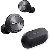 Technics True Wireless Earbuds, Bluetooth Earbuds, Dual Hybrid Technology, Hi-Fi Sound, Compact Design, Alexa Compatible, (EAH-AZ70W-K), Black