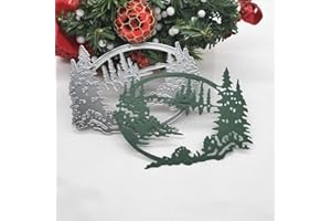 Christmas Forest and Lakes 3D Metal Die Cuts, Cutting Dies for Card Making Clearance, Embossing Dies for Scrapbooking, DIY Al