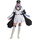 miccostumes Womens Anime Uniform Dress Cosplay Costume with Neck Accessory Belt Hat Stockings